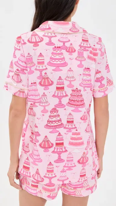 BedHead PJs Classic Shorty Pajama Set Cake Shop | Thumbnail 3 BedHead PJs Classic Shorty Pajama Set Cake Shop | Thumbnail 3