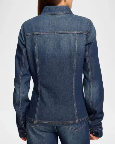 Ramy Brook Dani Fitted Denim Jacket | Thumbnail 3 Ramy Brook Dani Fitted Denim Jacket | Thumbnail 3