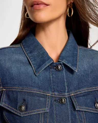 Ramy Brook Dani Fitted Denim Jacket | Thumbnail 5 Ramy Brook Dani Fitted Denim Jacket | Thumbnail 5