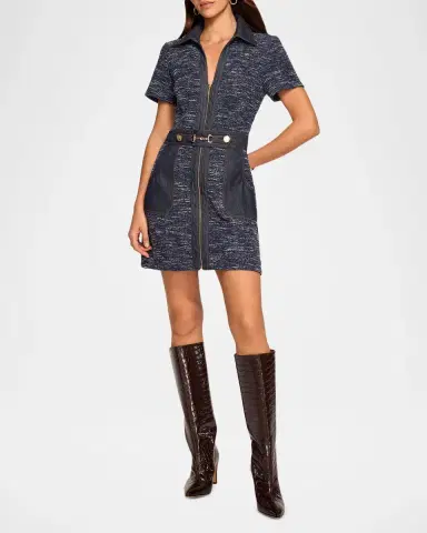 Ramy Brook Darla Denim Tweed Mini Dress | Thumbnail 2 Ramy Brook Darla Denim Tweed Mini Dress | Thumbnail 2