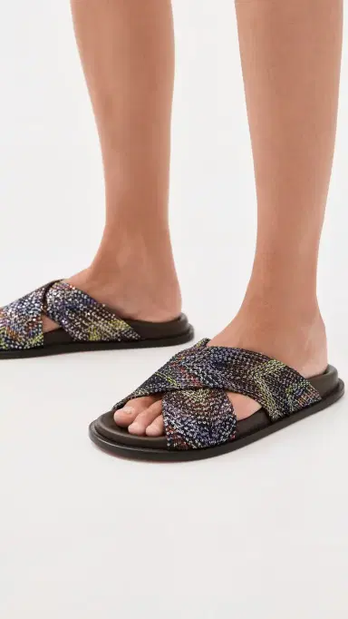 Missoni Viola Sandals Yellow Brown | Thumbnail 3 Missoni Viola Sandals Yellow Brown | Thumbnail 3