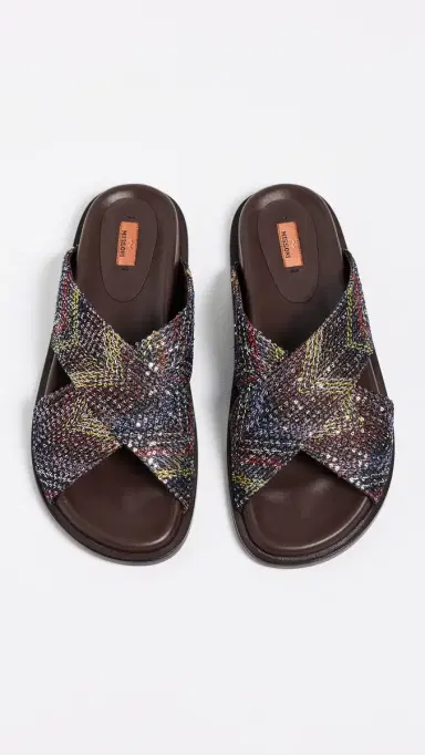 Missoni Viola Sandals Yellow Brown | Thumbnail 5 Missoni Viola Sandals Yellow Brown | Thumbnail 5