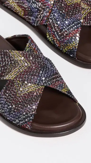 Missoni Viola Sandals Yellow Brown | Thumbnail 6 Missoni Viola Sandals Yellow Brown | Thumbnail 6