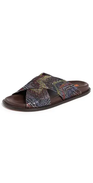 Missoni Viola Sandals Yellow Brown | Thumbnail 1 Missoni Viola Sandals Yellow Brown | Thumbnail 1