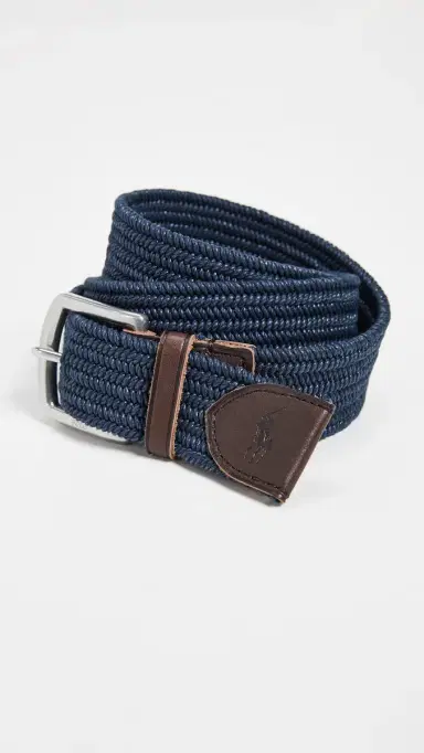 Polo Ralph Lauren 34mm Braided tretch Belt Navy | Thumbnail 3 Polo Ralph Lauren 34mm Braided tretch Belt Navy | Thumbnail 3