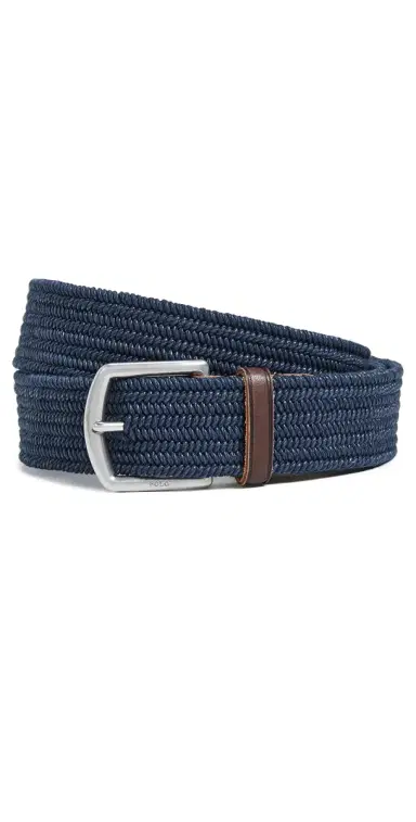Polo Ralph Lauren 34mm Braided tretch Belt Navy | Thumbnail 1 Polo Ralph Lauren 34mm Braided tretch Belt Navy | Thumbnail 1