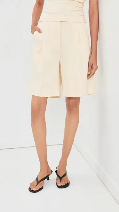 ANINE BING Bryson Shorts Cream | Thumbnail 2 ANINE BING Bryson Shorts Cream | Thumbnail 2