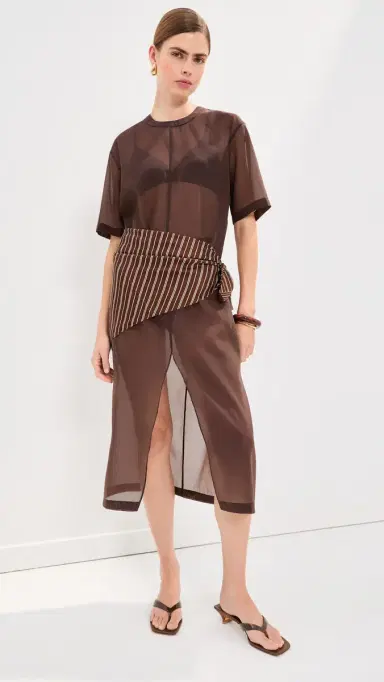 LE BOP Organza Midi Dress | Thumbnail 2 LE BOP Organza Midi Dress | Thumbnail 2