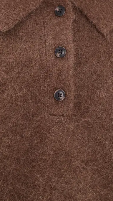 Pistola Nadya Alpaca Blend Boxy Polo Sweater Roche | Thumbnail 6 Pistola Nadya Alpaca Blend Boxy Polo Sweater Roche | Thumbnail 6