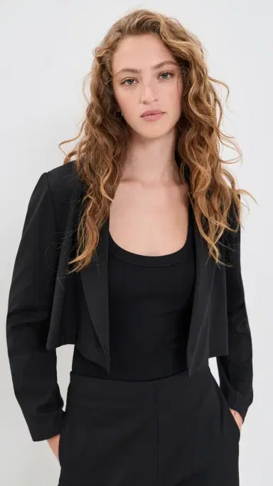 Ripley Rader Ponte Knit Boxy Blazer Black | Thumbnail 2 Ripley Rader Ponte Knit Boxy Blazer Black | Thumbnail 2