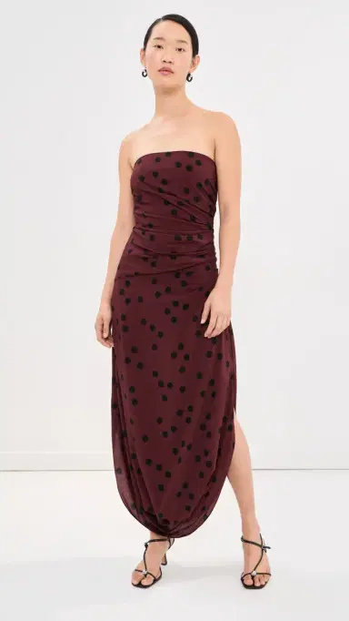 Proenza Schouler Nayara Dress Espresso Multi | Thumbnail 2 Proenza Schouler Nayara Dress Espresso Multi | Thumbnail 2