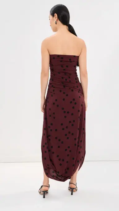 Proenza Schouler Nayara Dress Espresso Multi | Thumbnail 3 Proenza Schouler Nayara Dress Espresso Multi | Thumbnail 3