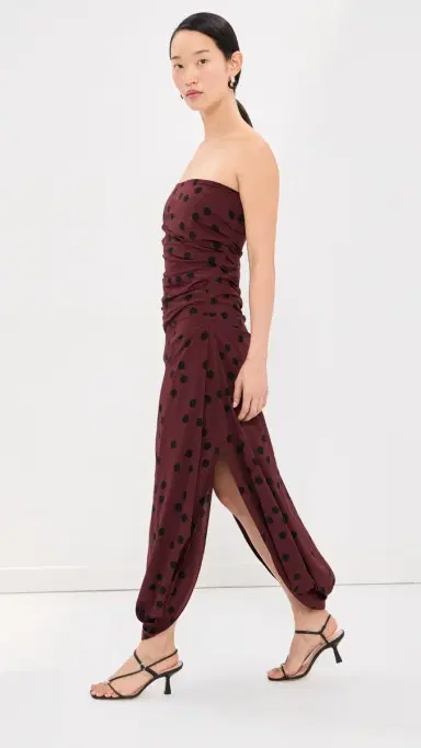 Proenza Schouler Nayara Dress Espresso Multi | Thumbnail 4 Proenza Schouler Nayara Dress Espresso Multi | Thumbnail 4