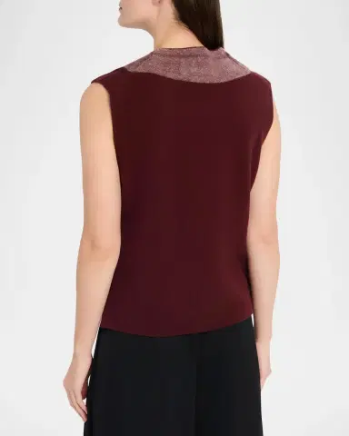 MM6 Maison Margiela Fused Wool Knit Vest | Thumbnail 3 MM6 Maison Margiela Fused Wool Knit Vest | Thumbnail 3