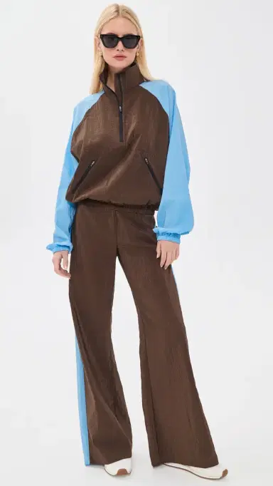 La Ligne ide tripe Colby Pants Chocolate/Cerulean | Thumbnail 5 La Ligne ide tripe Colby Pants Chocolate/Cerulean | Thumbnail 5