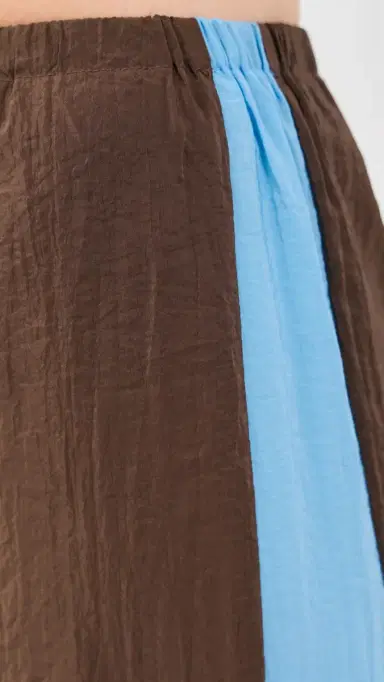 La Ligne ide tripe Colby Pants Chocolate/Cerulean | Thumbnail 6 La Ligne ide tripe Colby Pants Chocolate/Cerulean | Thumbnail 6