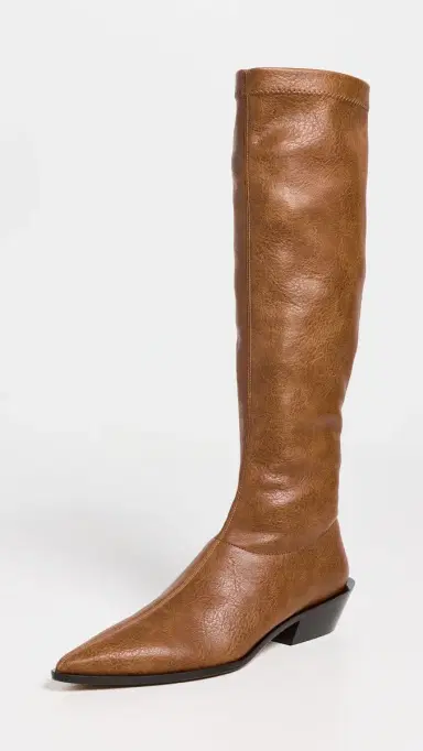 Tibi Bronson Faux Leather Boots Cognac | Thumbnail 2 Tibi Bronson Faux Leather Boots Cognac | Thumbnail 2