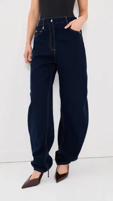 Tibi Aleda Denim Jeans Indigo | Thumbnail 3 Tibi Aleda Denim Jeans Indigo | Thumbnail 3