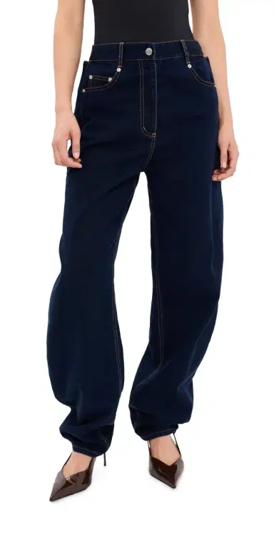 Tibi Aleda Denim Jeans Indigo | Thumbnail 1 Tibi Aleda Denim Jeans Indigo | Thumbnail 1