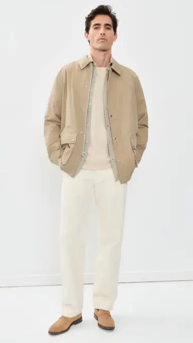 Vince Lightweight Barn Jacket Beige | Thumbnail 5 Vince Lightweight Barn Jacket Beige | Thumbnail 5