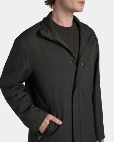 Emporio Armani Men's Lightweight Down Car Coat | Thumbnail 5 Emporio Armani Men's Lightweight Down Car Coat | Thumbnail 5