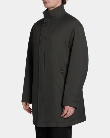 Emporio Armani Men's Lightweight Down Car Coat | Thumbnail 7 Emporio Armani Men's Lightweight Down Car Coat | Thumbnail 7