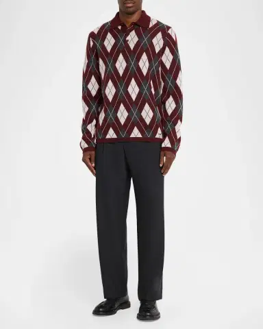Simkhai Men's Julian Tapered-Leg Pleated Trousers | Thumbnail 2 Simkhai Men's Julian Tapered-Leg Pleated Trousers | Thumbnail 2