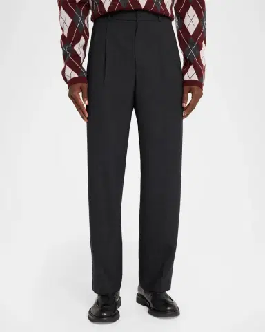 Simkhai Men's Julian Tapered-Leg Pleated Trousers | Thumbnail 4 Simkhai Men's Julian Tapered-Leg Pleated Trousers | Thumbnail 4