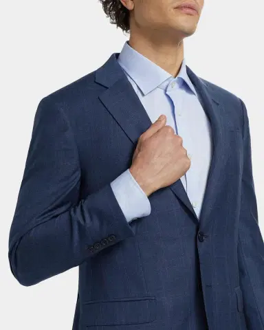 Emporio Armani Men's Micro-Plaid Wool-Blend Suit | Thumbnail 5 Emporio Armani Men's Micro-Plaid Wool-Blend Suit | Thumbnail 5
