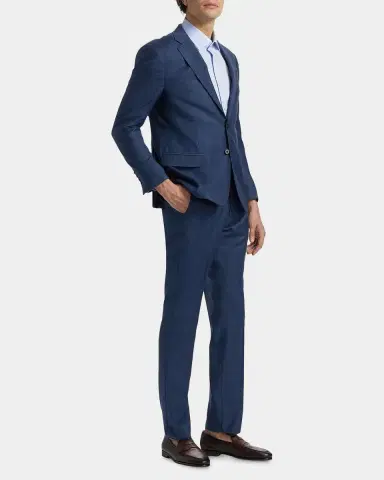 Emporio Armani Men's Micro-Plaid Wool-Blend Suit | Thumbnail 7 Emporio Armani Men's Micro-Plaid Wool-Blend Suit | Thumbnail 7