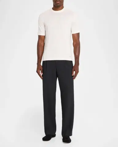 Simkhai Men's Nathan Silk and Cashmere Crewneck T-Shirt | Thumbnail 2 Simkhai Men's Nathan Silk and Cashmere Crewneck T-Shirt | Thumbnail 2