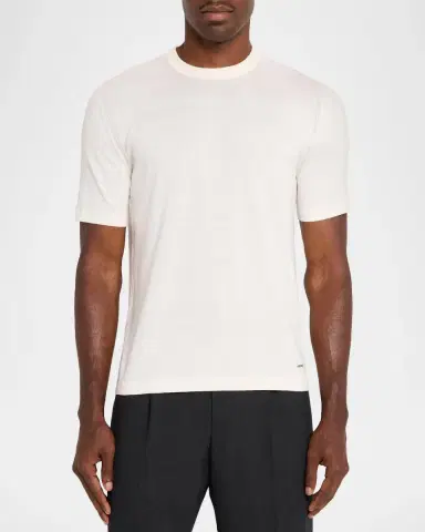 Simkhai Men's Nathan Silk and Cashmere Crewneck T-Shirt | Thumbnail 4 Simkhai Men's Nathan Silk and Cashmere Crewneck T-Shirt | Thumbnail 4