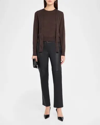 Autumn Cashmere Cashmere Draped Crewneck Sweater | Thumbnail 2 Autumn Cashmere Cashmere Draped Crewneck Sweater | Thumbnail 2