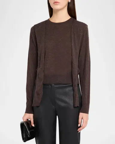 Autumn Cashmere Cashmere Draped Crewneck Sweater | Thumbnail 4 Autumn Cashmere Cashmere Draped Crewneck Sweater | Thumbnail 4