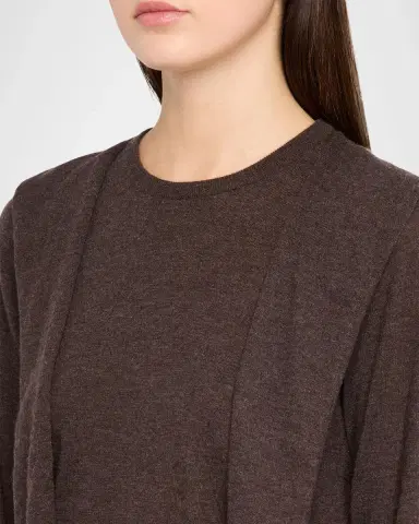 Autumn Cashmere Cashmere Draped Crewneck Sweater | Thumbnail 5 Autumn Cashmere Cashmere Draped Crewneck Sweater | Thumbnail 5