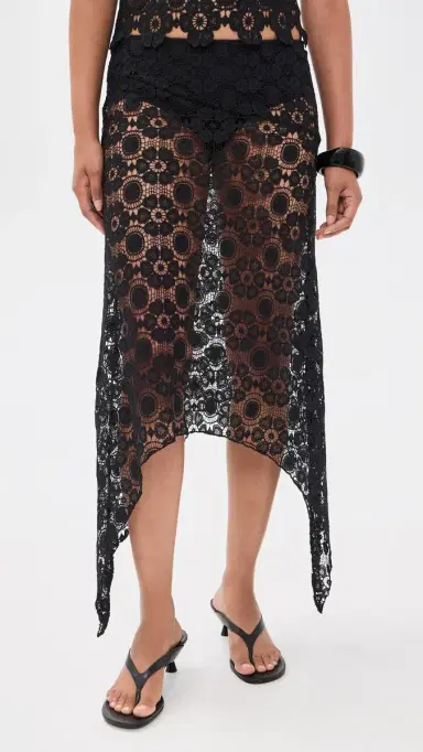LIONESS Trophy Midi Skirt Noir | Thumbnail 2 LIONESS Trophy Midi Skirt Noir | Thumbnail 2