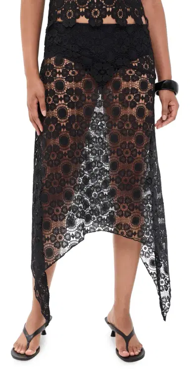 LIONESS Trophy Midi Skirt Noir | Thumbnail 1 LIONESS Trophy Midi Skirt Noir | Thumbnail 1