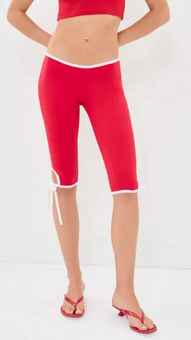 LIONESS unset Capri Leggings Crimson | Thumbnail 2 LIONESS unset Capri Leggings Crimson | Thumbnail 2
