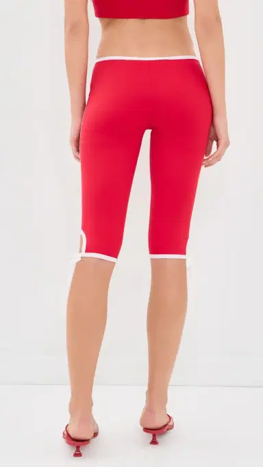 LIONESS unset Capri Leggings Crimson | Thumbnail 3 LIONESS unset Capri Leggings Crimson | Thumbnail 3