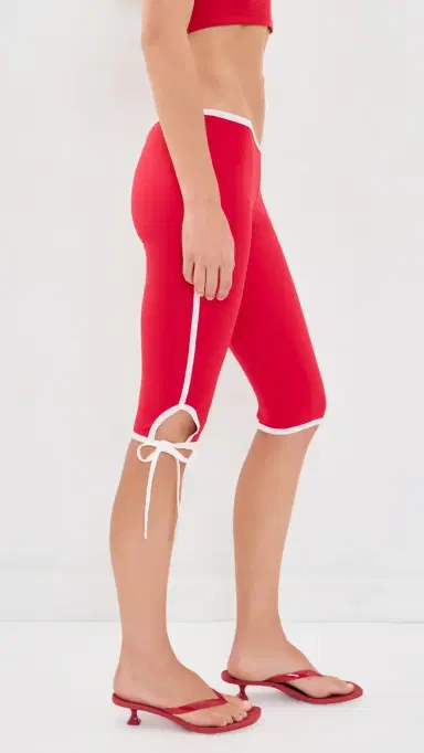 LIONESS unset Capri Leggings Crimson | Thumbnail 4 LIONESS unset Capri Leggings Crimson | Thumbnail 4