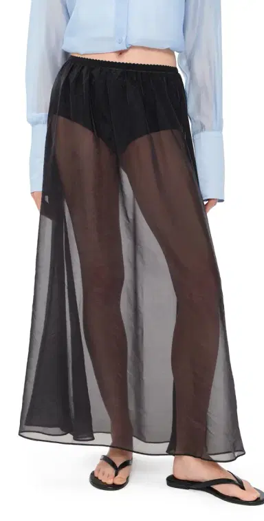 VRG GRL olara heer Midi Skirt Black | Thumbnail 1 VRG GRL olara heer Midi Skirt Black | Thumbnail 1