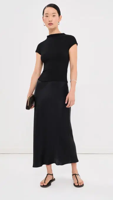 Sablyn Karlie lit Neck Tee Black | Thumbnail 5 Sablyn Karlie lit Neck Tee Black | Thumbnail 5