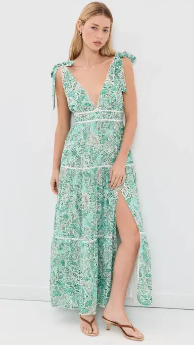 Poupette St Barth ong Perla Dress Green Palmarosa | Thumbnail 2 Poupette St Barth ong Perla Dress Green Palmarosa | Thumbnail 2