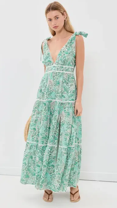 Poupette St Barth ong Perla Dress Green Palmarosa | Thumbnail 5 Poupette St Barth ong Perla Dress Green Palmarosa | Thumbnail 5