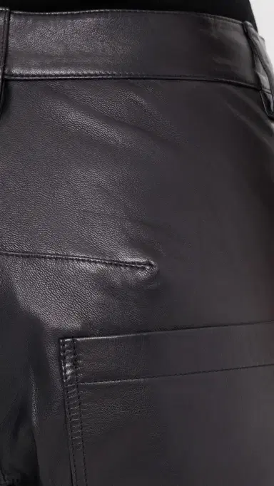 Nili Lotan Shon Leather Barrel Pants Midnight | Thumbnail 6 Nili Lotan Shon Leather Barrel Pants Midnight | Thumbnail 6