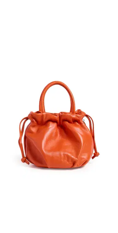 Clare V. Emma Nappa Leather Mini Bag L'Orange One Size | Thumbnail 1 Clare V. Emma Nappa Leather Mini Bag L'Orange One Size | Thumbnail 1