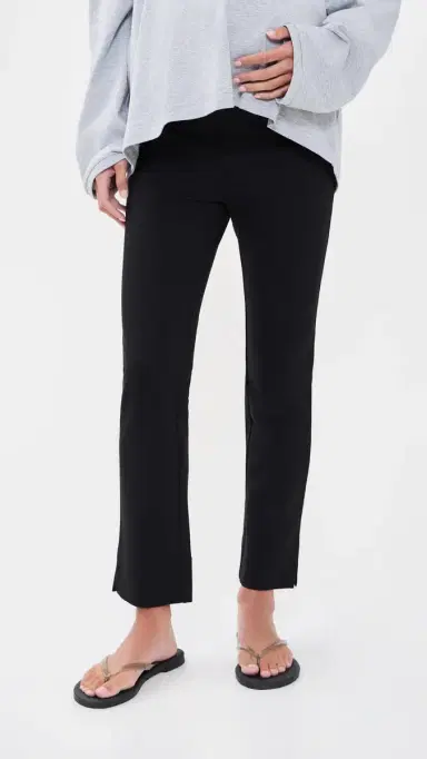 Favorite Daughter The Maternity Favorite Cigarette Pants Black | Thumbnail 2 Favorite Daughter The Maternity Favorite Cigarette Pants Black | Thumbnail 2