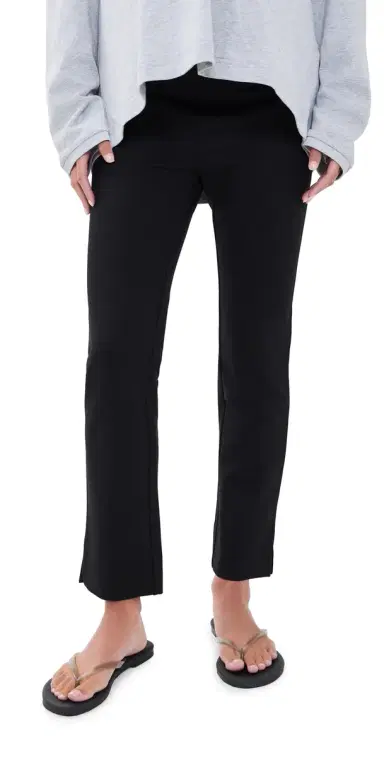 Favorite Daughter The Maternity Favorite Cigarette Pants Black | Thumbnail 1 Favorite Daughter The Maternity Favorite Cigarette Pants Black | Thumbnail 1