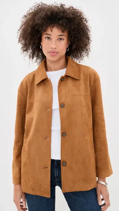 o.p.t o. p.t Vrinda Faux Suede Jacket | Thumbnail 2 o.p.t o. p.t Vrinda Faux Suede Jacket | Thumbnail 2
