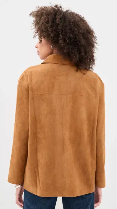 o.p.t o. p.t Vrinda Faux Suede Jacket | Thumbnail 3 o.p.t o. p.t Vrinda Faux Suede Jacket | Thumbnail 3